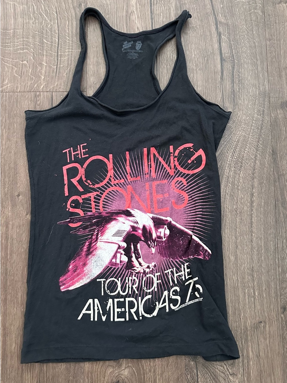2/$15 The Rolling Stones Women's Black Tour Tank Top